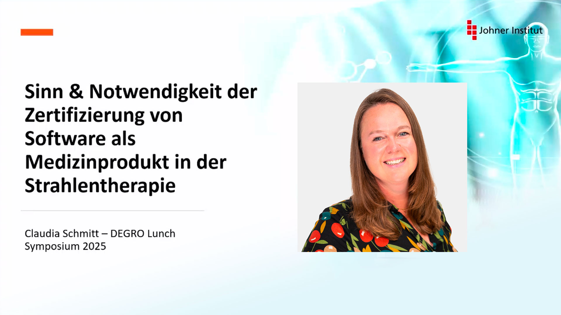 DEGRO 2025 Lunch Symposium: Claudia Schmitt